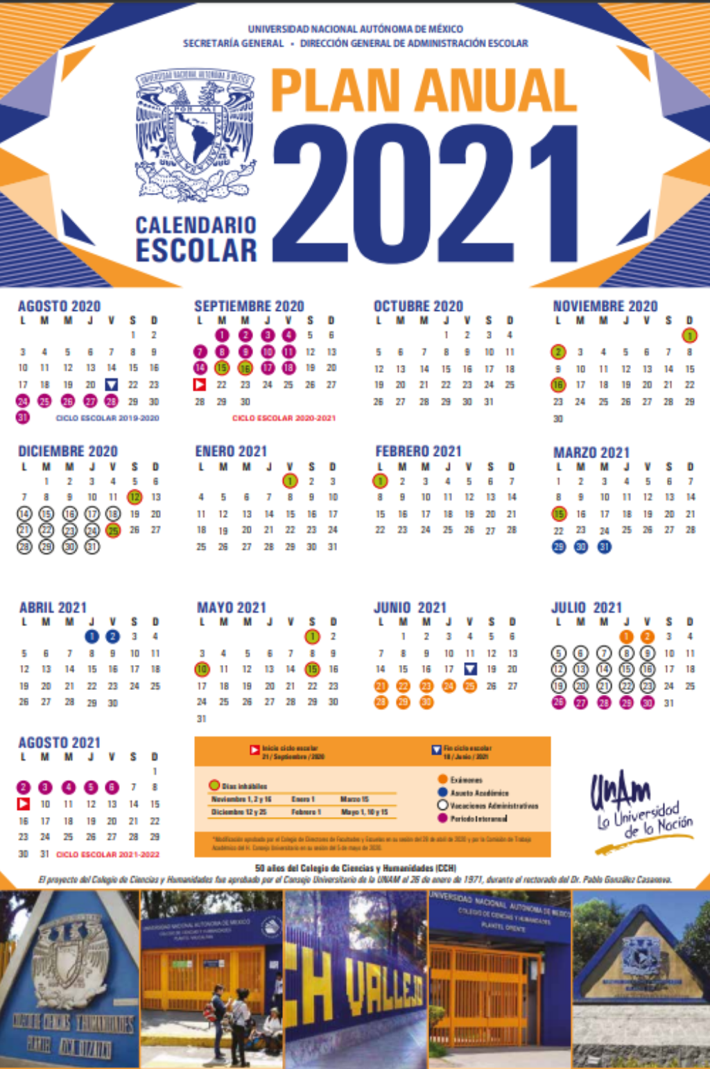 Calendario Escolar Preparatoria Unam 2022 A 2023 IMAGESEE